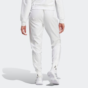 ADIDAS PERFORMANCE Tapered Workout Pants 'Pro ' in White