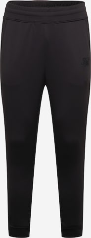 SikSilk Zúžený Kalhoty – černá: přední strana