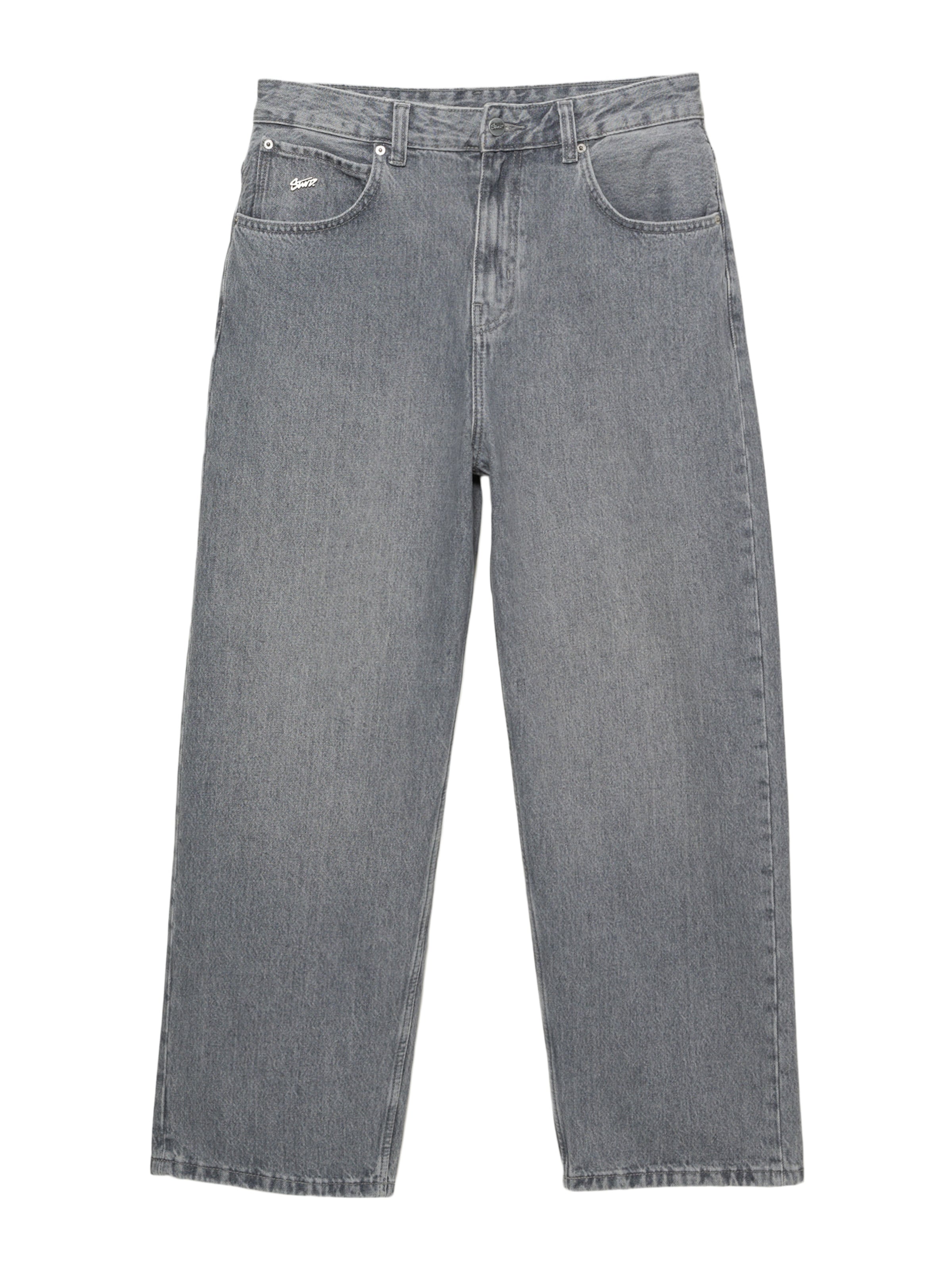 Baggy Jean Pull&Bear en gris : devant