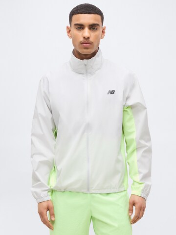 new balance Sports jacket in Grey: front