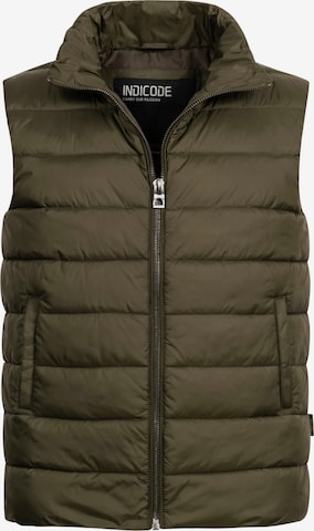 INDICODE JEANS Bodywarmer 'Gibbon' in Groen: voorkant