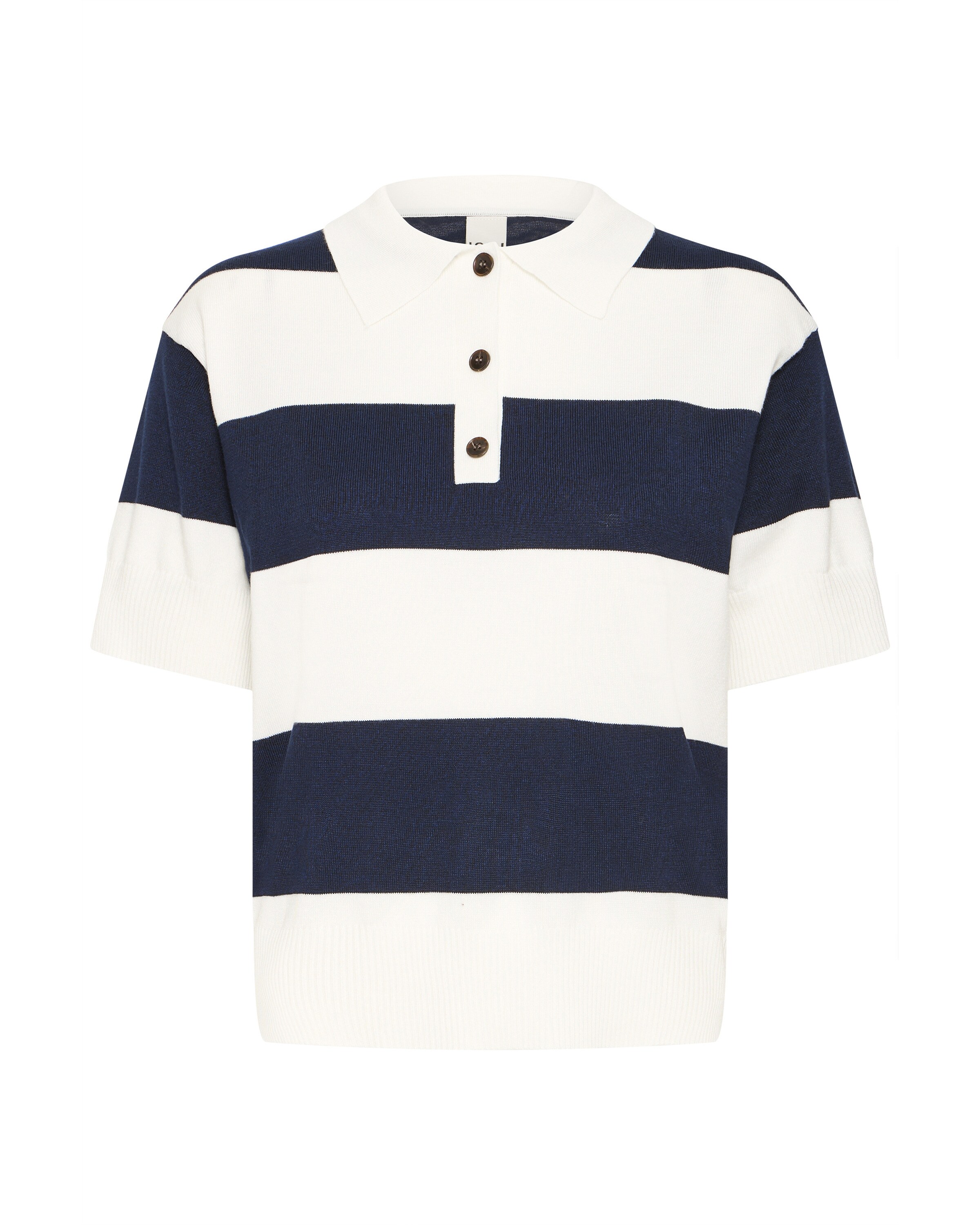 ICHI Jersey 'LULS' en L en azul noche / blanco, Vista del producto