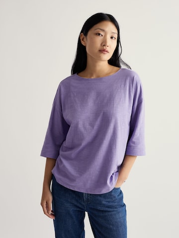 T-shirt 'Tremayne Quay' Seasalt Cornwall en violet : devant