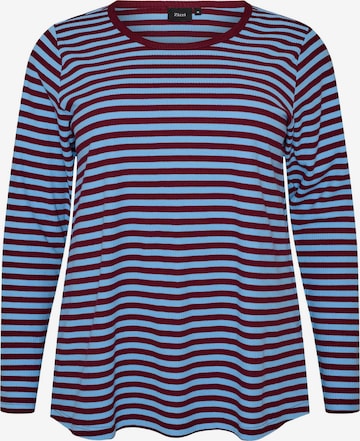 Zizzi Shirt 'Camandrine' in Blau: Vorderseite