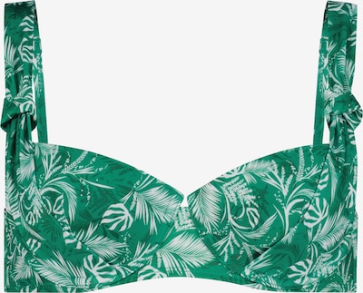 Hunkemöller Bikini gornji dio 'Bermuda' u zelena / bijela, Pregled proizvoda