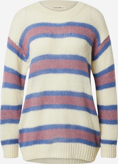 24COLOURS Sweater in Marine / Berry / White, Item view