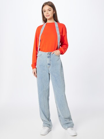 Misspap Wide leg Jeans in Blauw: voorkant