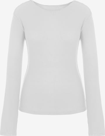 Pulover de la Imily Bela pe alb: față