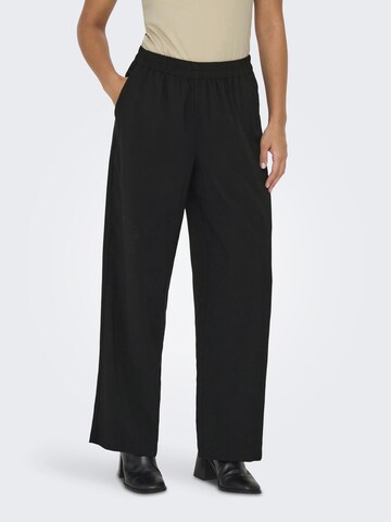 ONLY Loose fit Trousers 'ONLAris' in Black: front