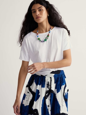 T-shirt 'Bryher View' Seasalt Cornwall en blanc : devant