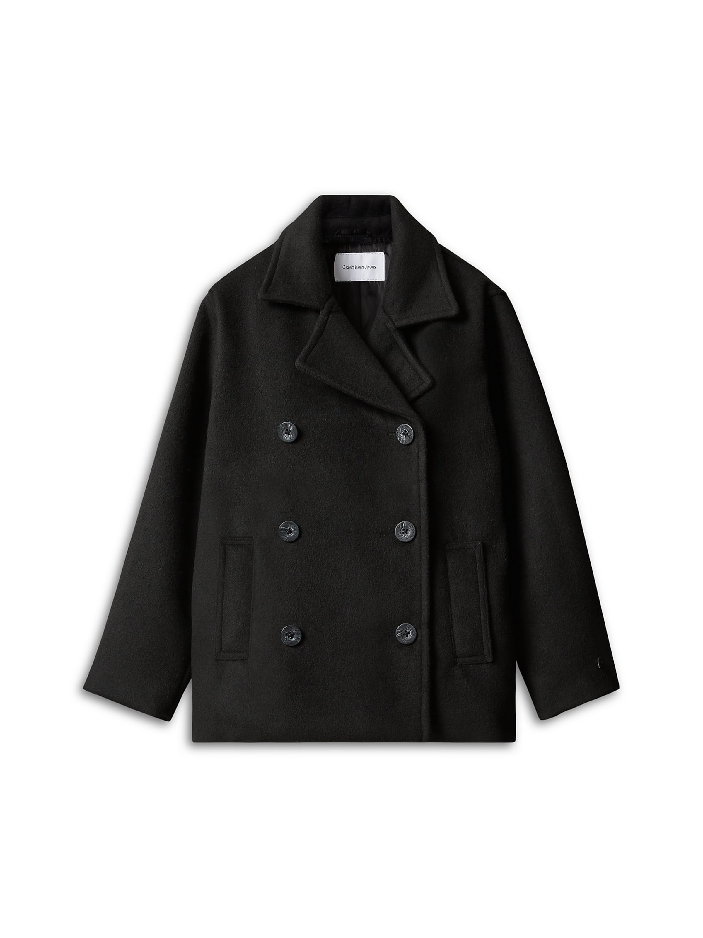 Calvin Klein Jeans Mantel in Schwarz: Vorderseite
