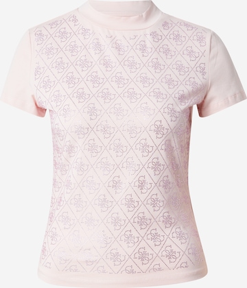 Maglietta di GUESS in rosa: frontale