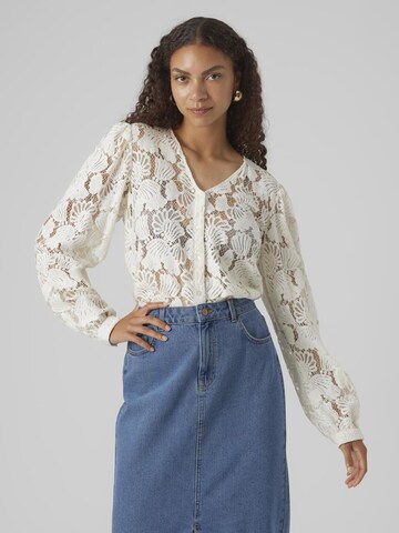 VERO MODA Bluse in Weiß: Vorderseite