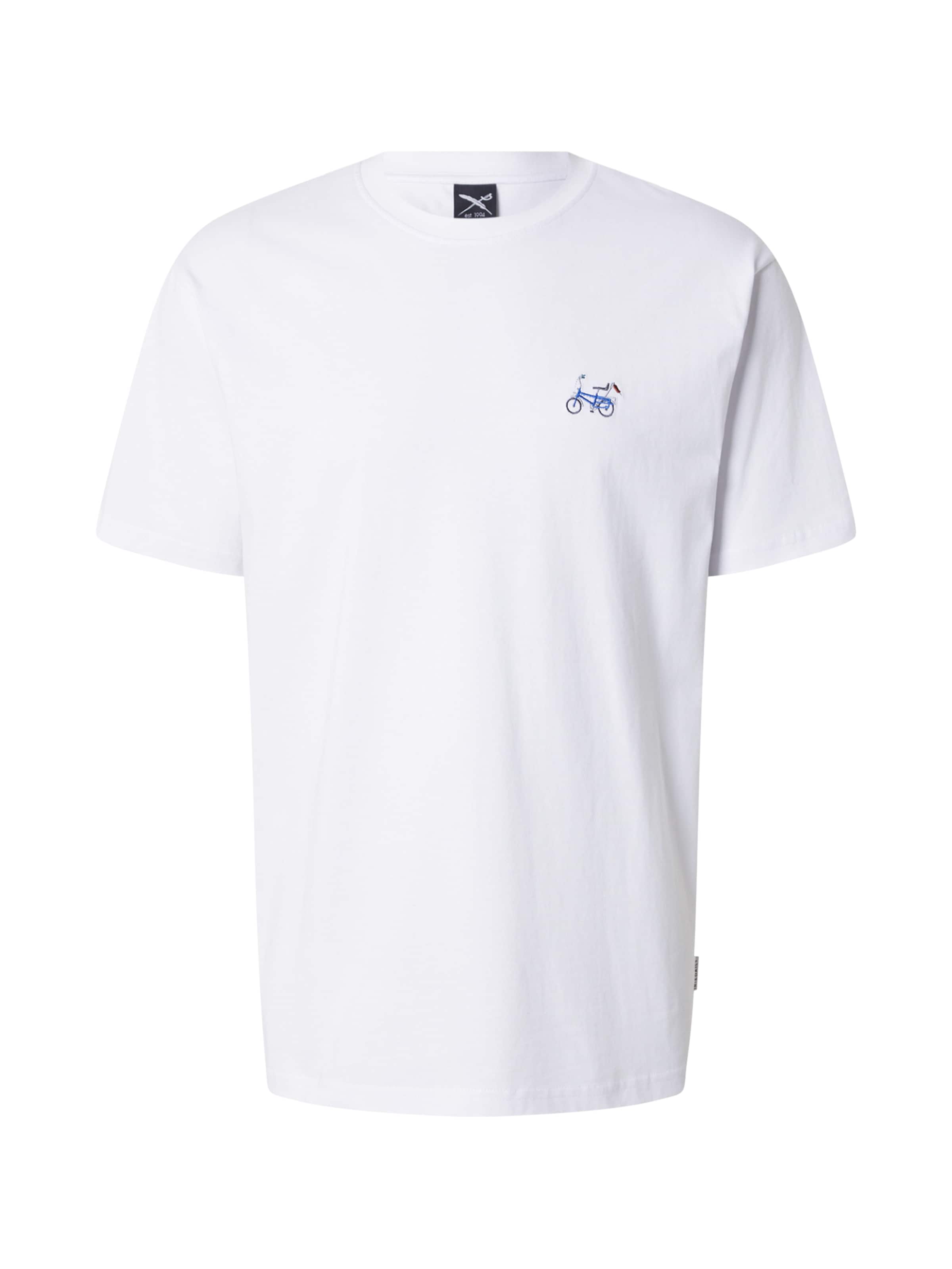 T-Shirt 'Bonacycle' Iriedaily en blanc : devant