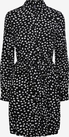 Robe-chemise 'Nya' PIECES en noir : devant