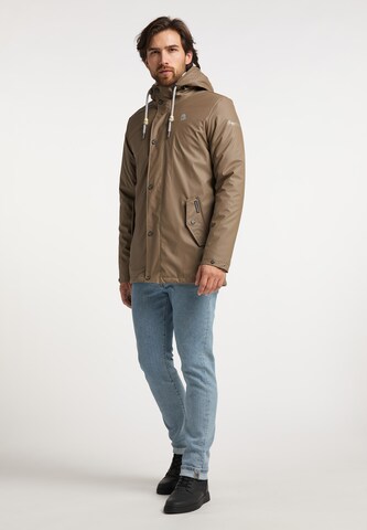 Schmuddelwedda Between-Season Jacket in Brown