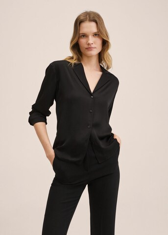 MANGO Blouse 'Lilium' in Black: front