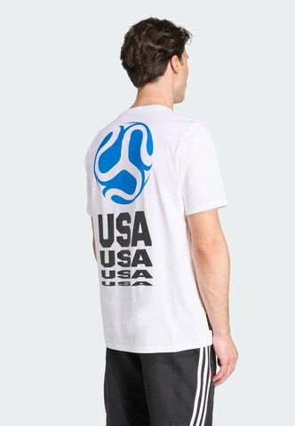 ADIDAS PERFORMANCE - Camiseta funcional 'USA' en blanco
