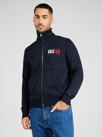 TOMMY HILFIGER Sweat jacket 'New York' in Blue: front
