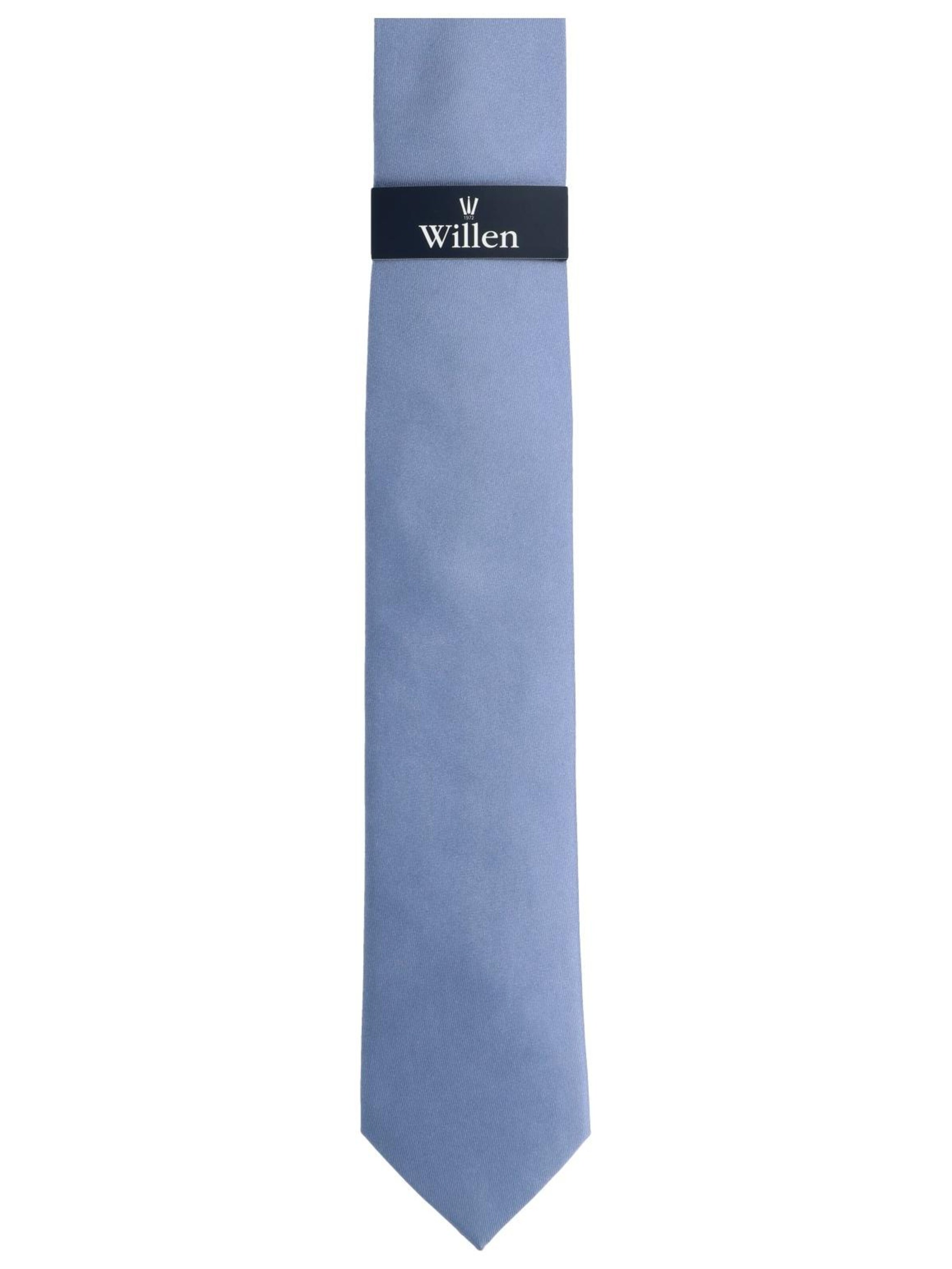 WILLEN Krawatte 'Uni de Luxe'‌‌‌‌ in Blau: Vorderseite