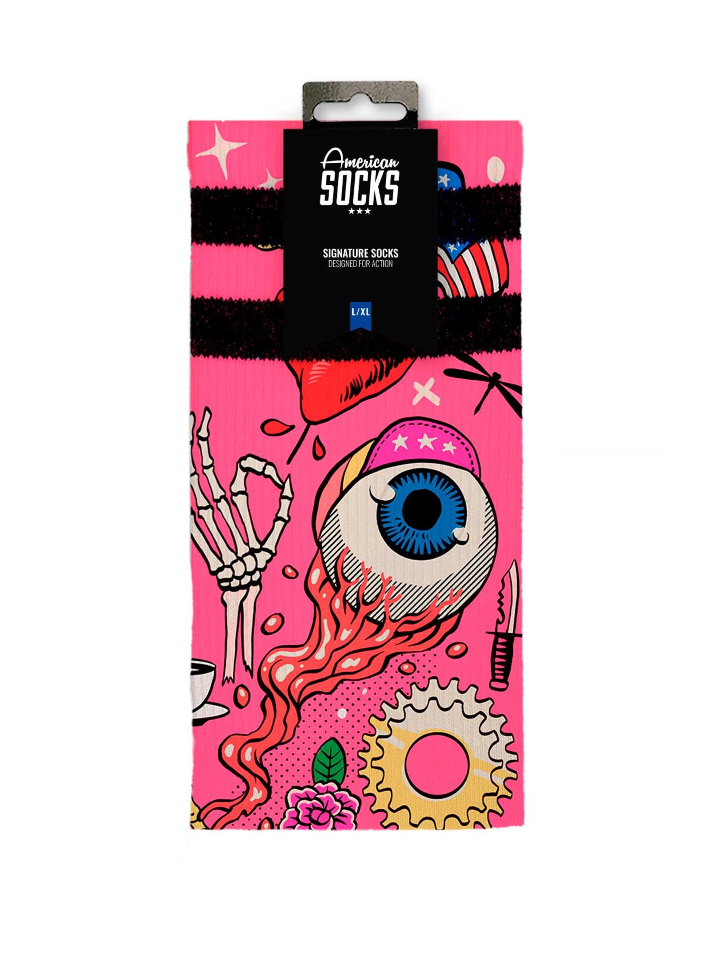 American Socks Socks 'Cycling Beast' in Pink
