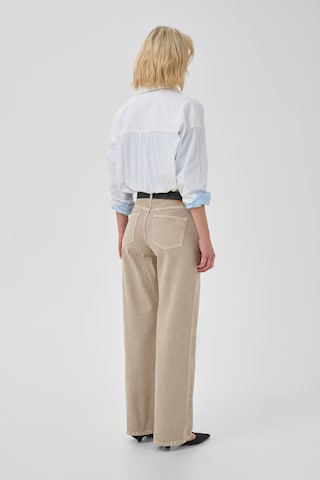 My Essential Wardrobe Wide Leg Jeans 'Louis' i beige