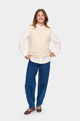 SAINT TROPEZ Pullover 'Zanett' i beige