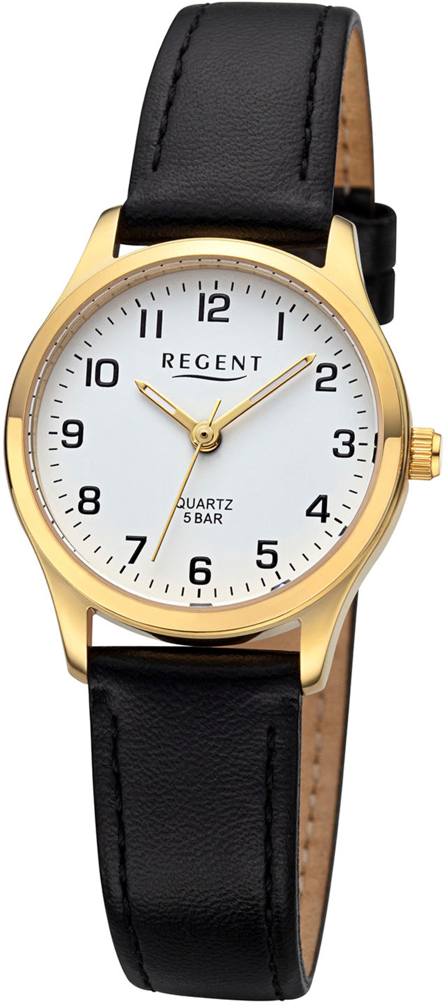 REGENT Analog Watch in Gold: front
