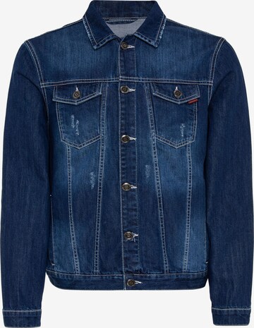 CIPO & BAXX Between-Season Jacket in Blue: front