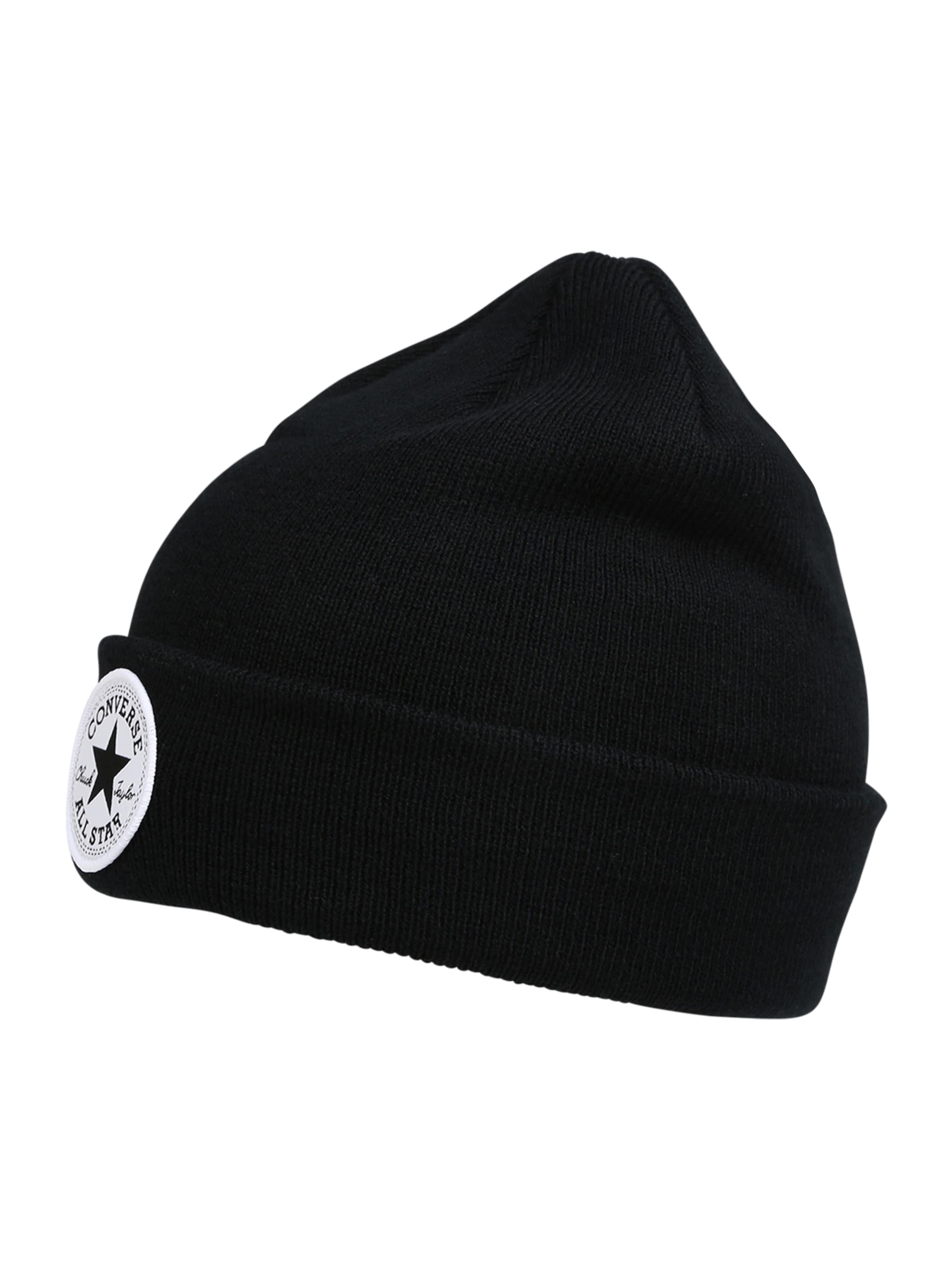 juoda CONVERSE Megzta kepurė: priekis