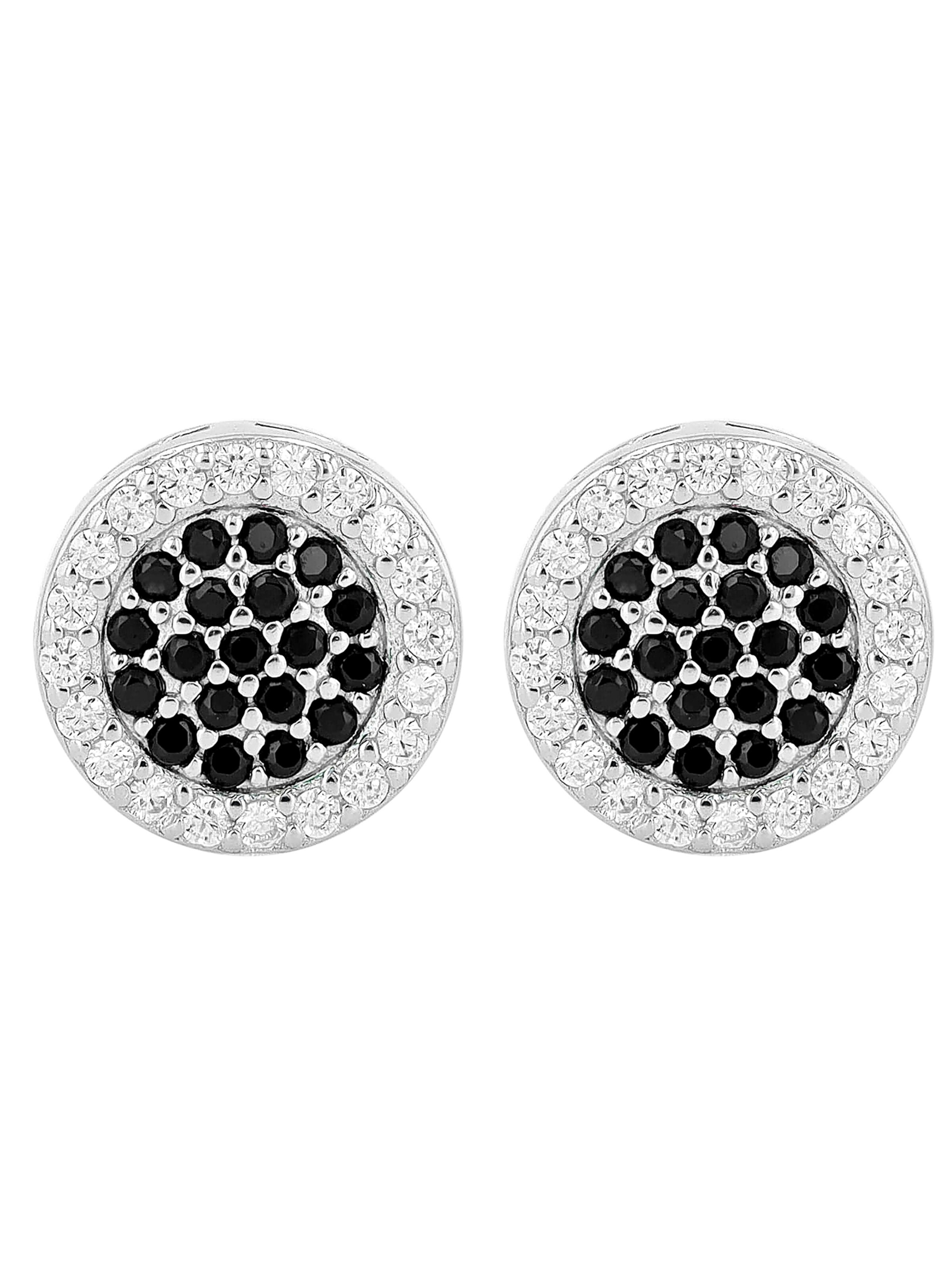 Akzent Earrings '"Serane" aus 925 Sterlingsilber, rhodiniert, langlebig' in Silver: front