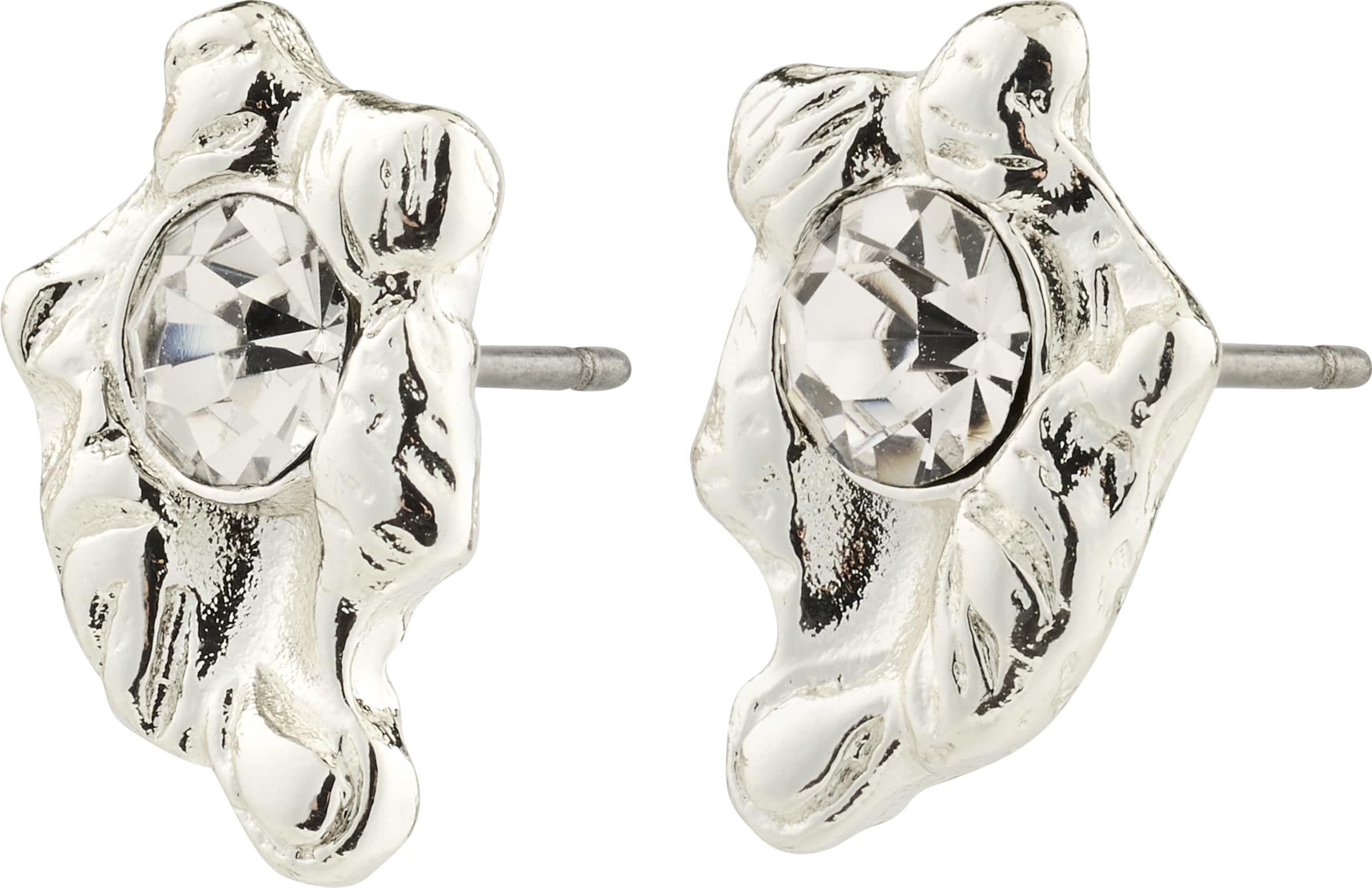 Pilgrim Náušnice 'Aias' – stříbrná: přední strana