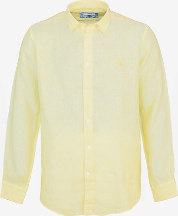 Regular fit Camicia di U.S. POLO ASSN. in giallo: frontale