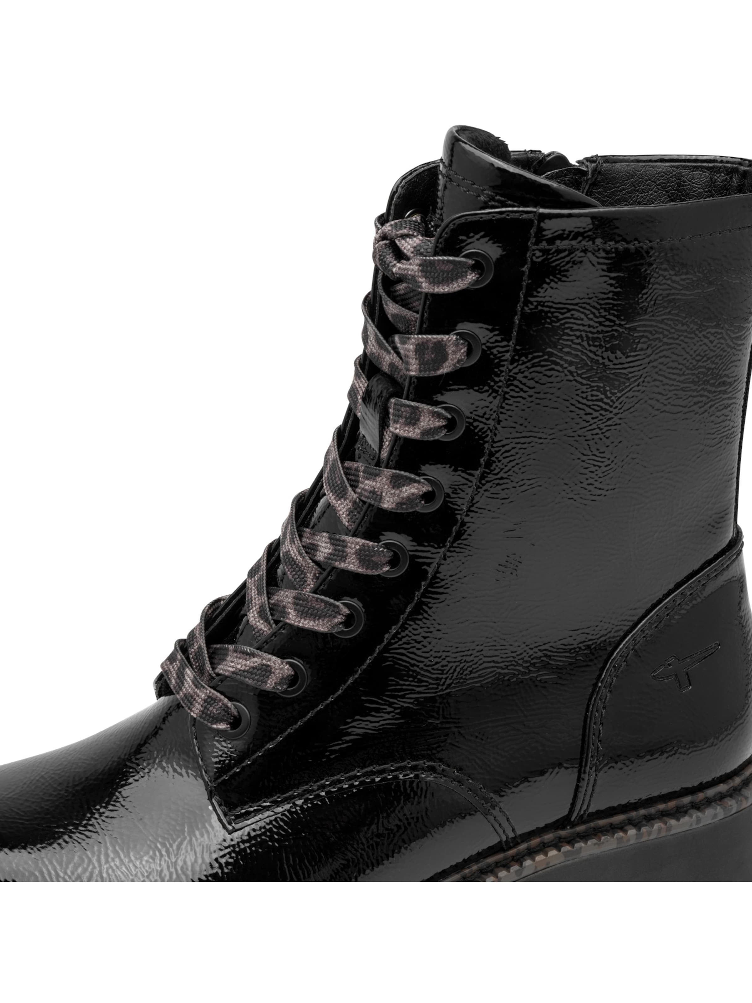Tamaris Schnürstiefelette in Schwarz