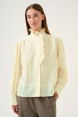 KAREN BY SIMONSEN Blouse 'Trace' in Yellow: front