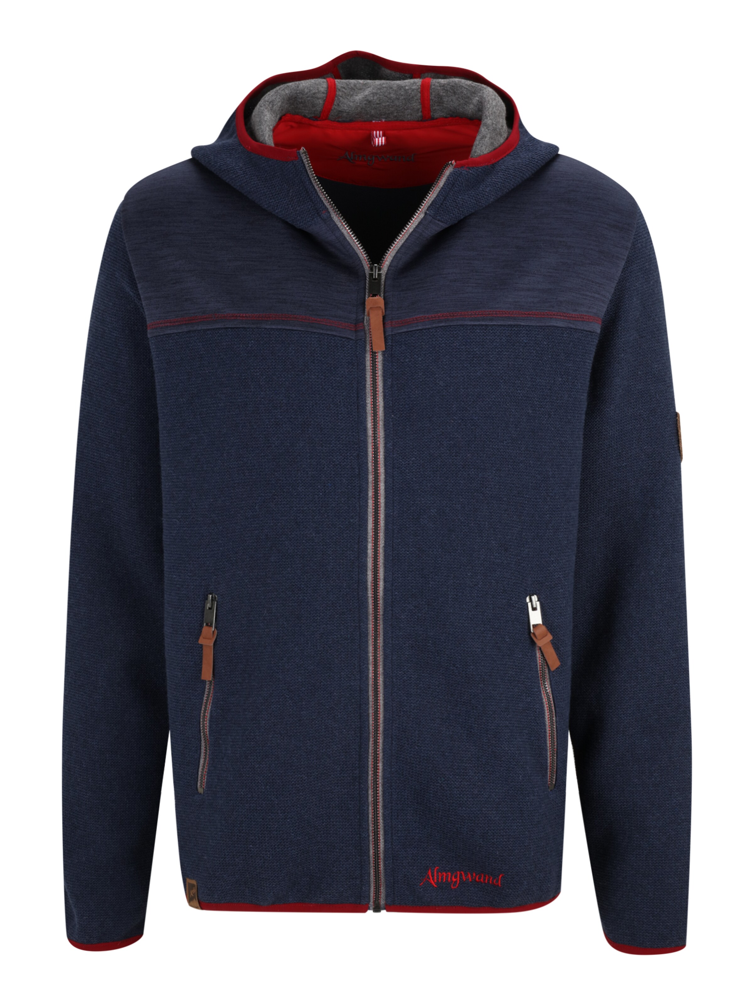 Männer Sweat Almgwand Jacke in Navy - LL07866 Männer Sweat Almgwand Jacke in Navy - LL07866