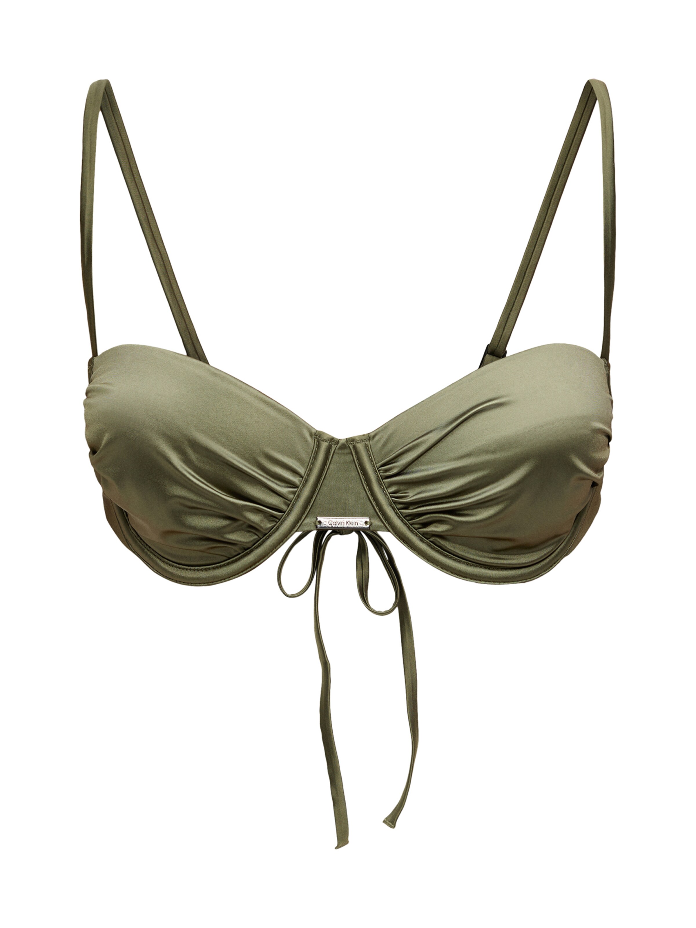 Calvin Klein Swimwear Hauts de bikini en olive, Vue avec produit