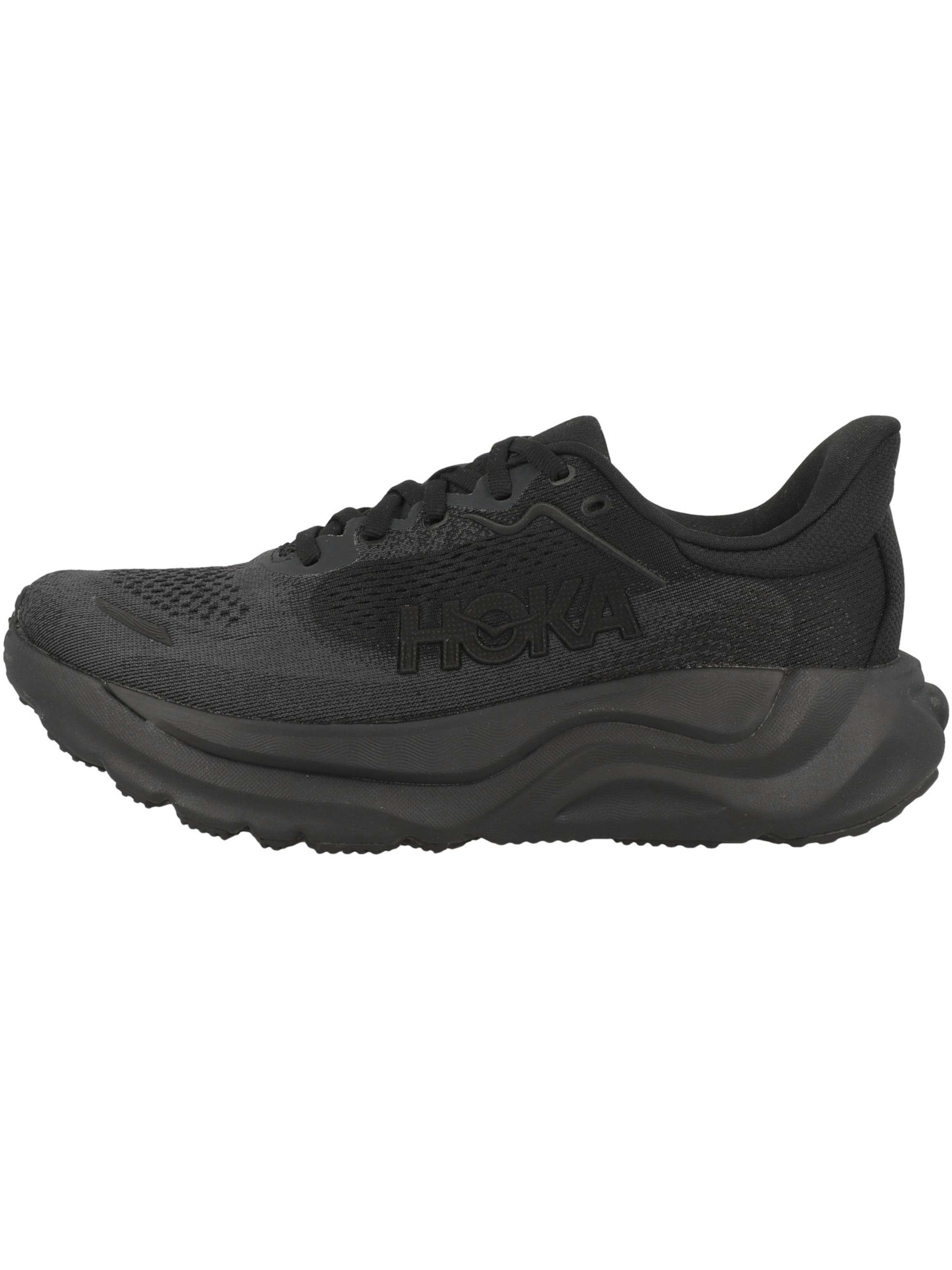 Chaussure de course 'Arahi 9' HOKA en noir : sur le côté