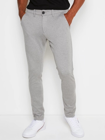 Denim Project Regular Pants ' Ponte ' in Grey: front