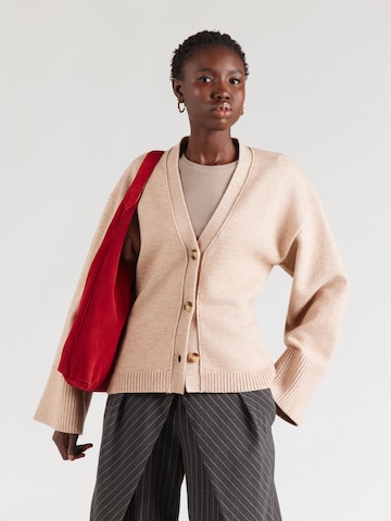 Noella Πλεκτή ζακέτα 'Lenyx' σε μπεζ: μπροστά