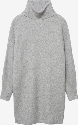 MANGO Knitted dress 'TALDORA' in Grey: front