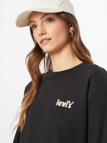 LEVI'S ® Sweatshirt 'Graphic Standard Crew' in Zwart