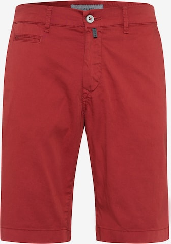PIERRE CARDIN Chino Pants 'Lyon' in Red: front