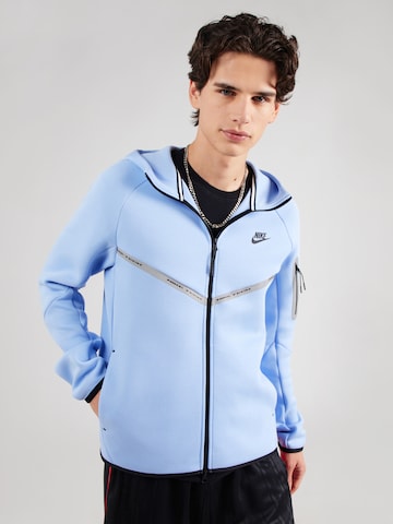 Nike Sportswear Tréning dzseki 'TECH FLC' - kék: elől