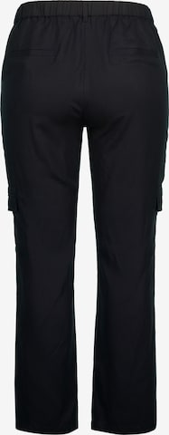 Ulla Popken Loose fit Cargo Pants 'Mandy' in Black