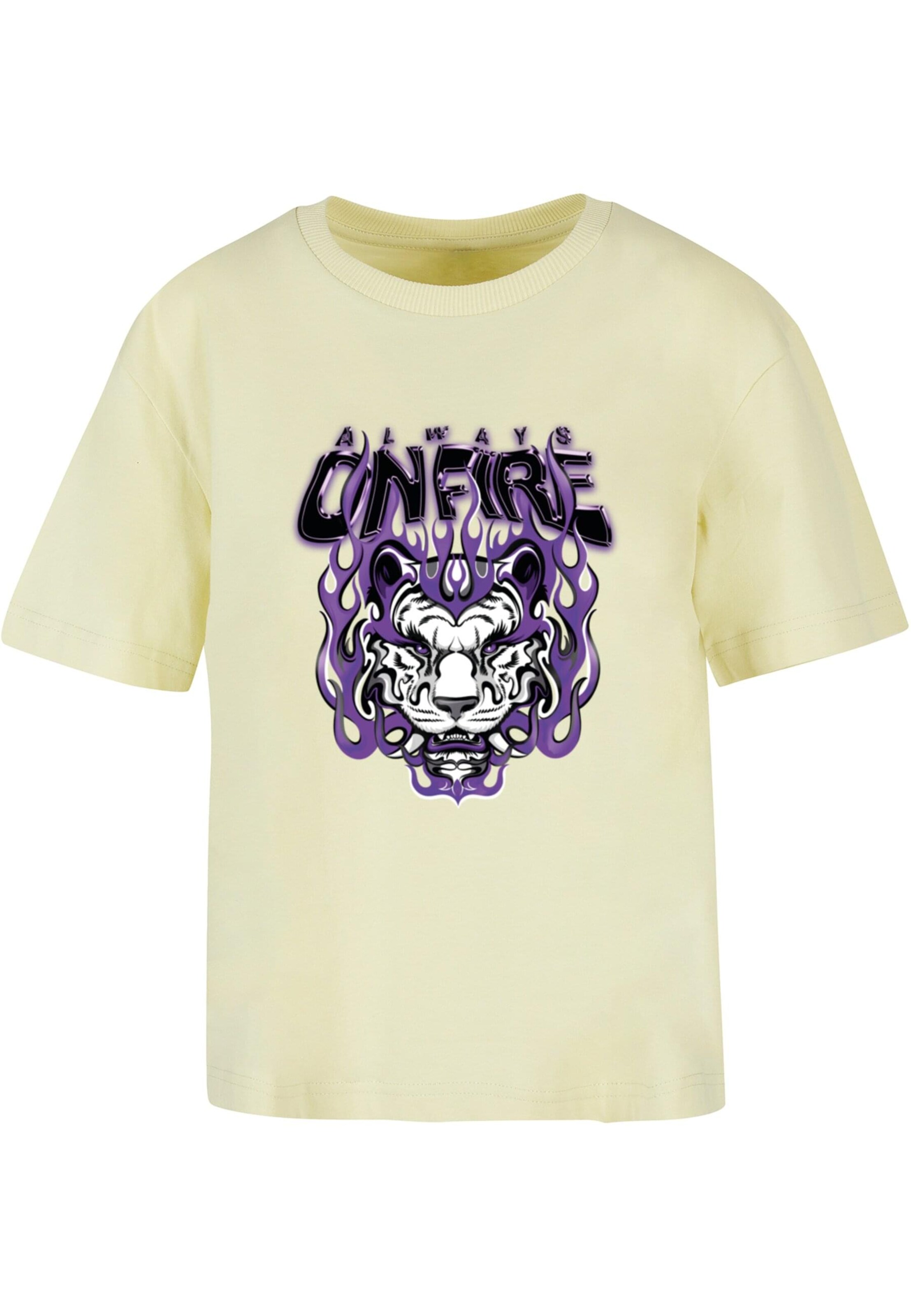 dzeltens Mister Tee T-Krekls 'Always On Fire': no priekšpuses