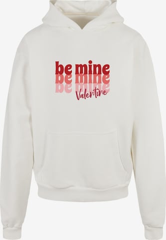 Sweat-shirt 'Valentines Day - Be Mine' Merchcode en blanc : devant