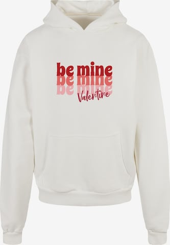 Merchcode Sweatshirt 'Valentines Day - Be Mine' in Wit: voorkant