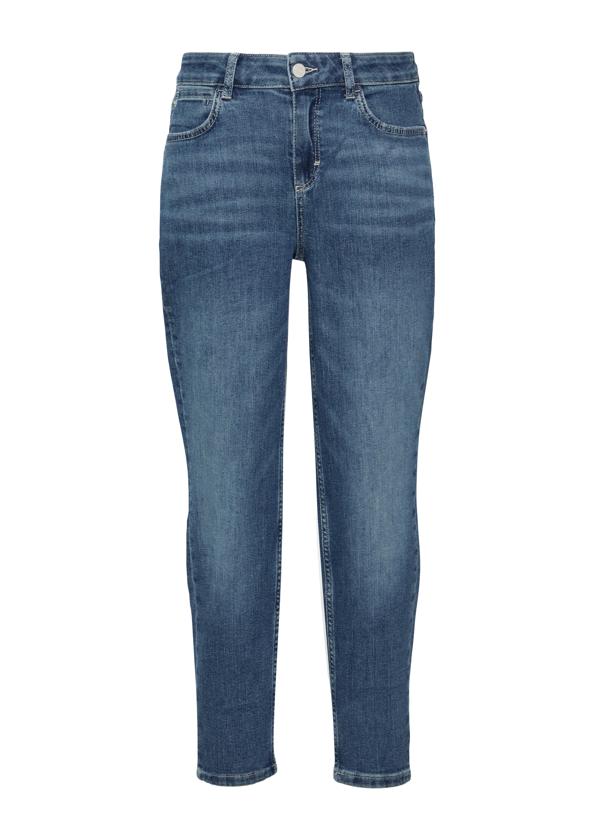 comma casual identity Slimfit Jeans in Blauw: voorkant