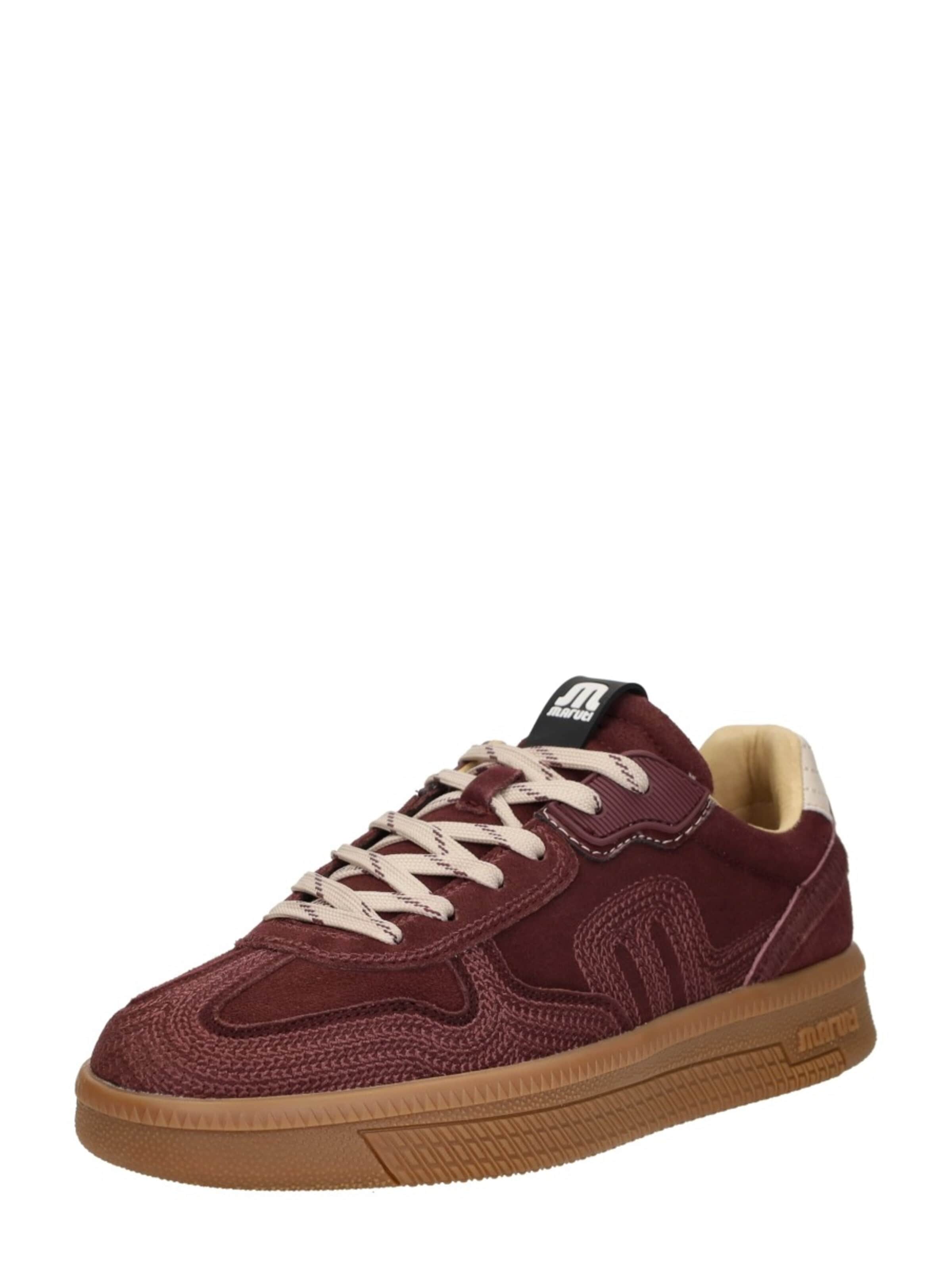 Baskets basses 'Yale Emboidery' MARUTI en rouge : devant